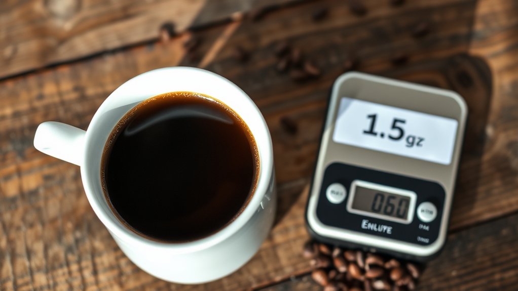 adjust coffee amount accordingly