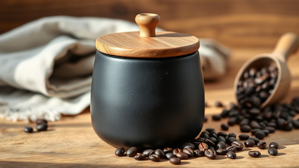 airtight opaque coffee storage