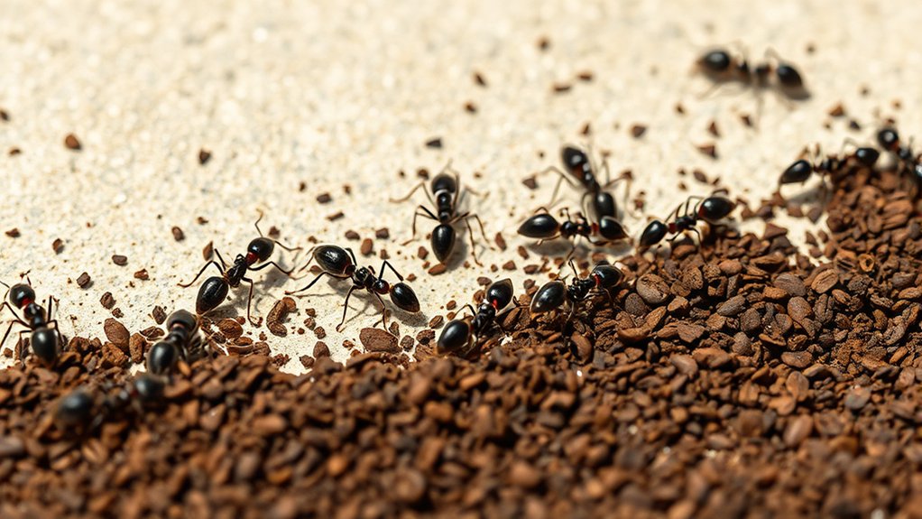 ants avoid coffee grounds