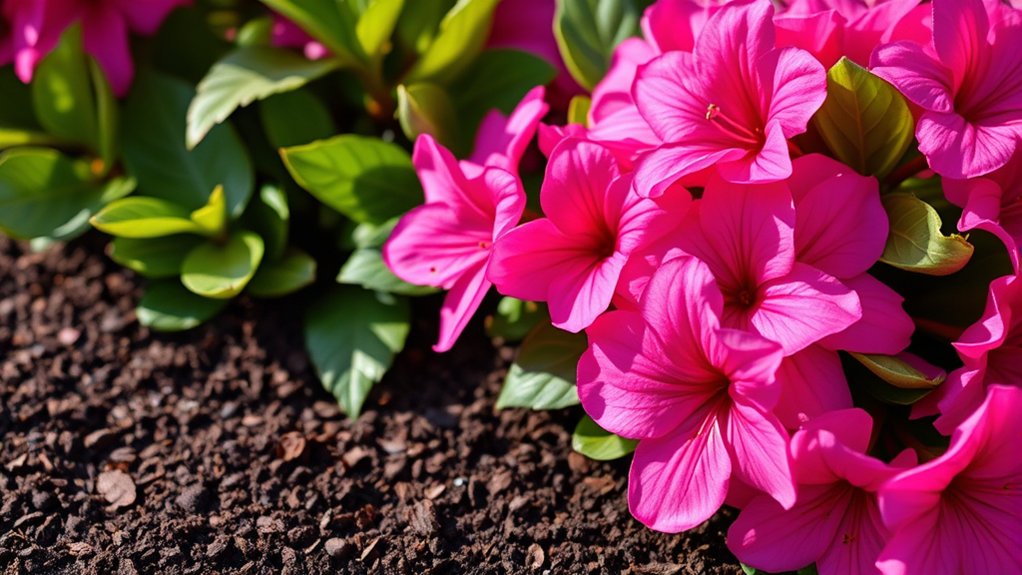 azaleas thrive with coffee