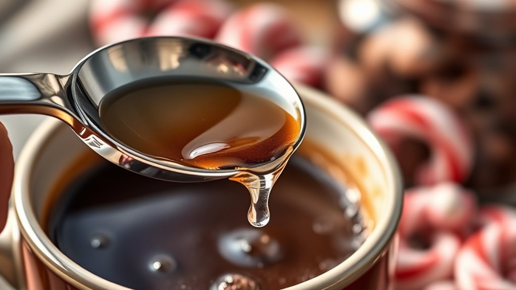 balance peppermint extract carefully