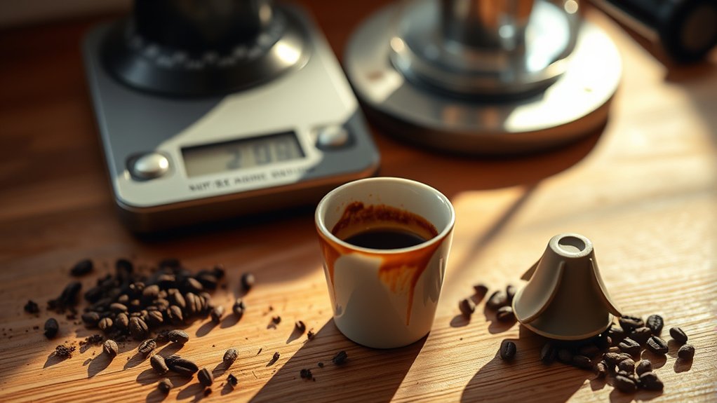 bitter espresso from over extraction