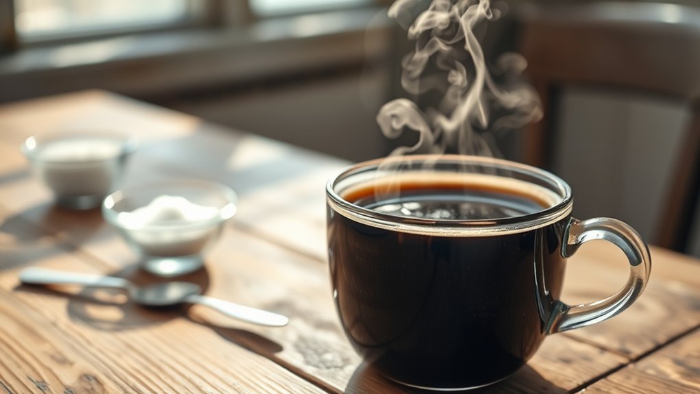 black coffee s sugar content