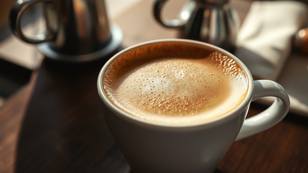 bold espresso airy texture