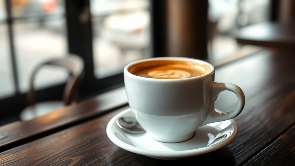 bold espresso with airy foam