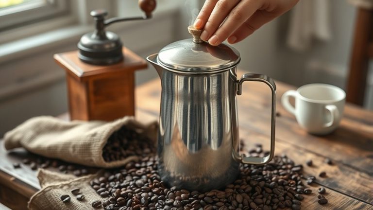 brewing coffee with percolator
