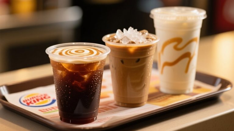 burger king s iced coffee options