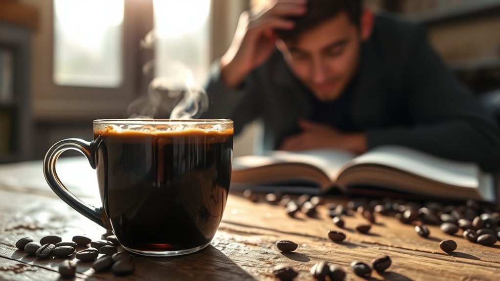 caffeine blocks sleep promoting chemicals