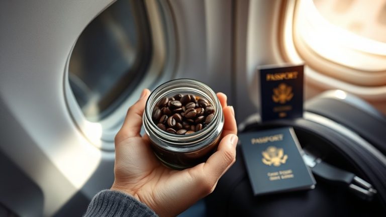 carrying coffee beans onboard