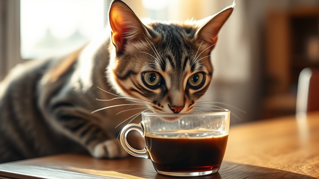 cats affected by caffeine
