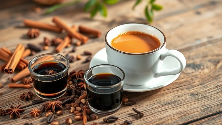 chai ingredients with coffee