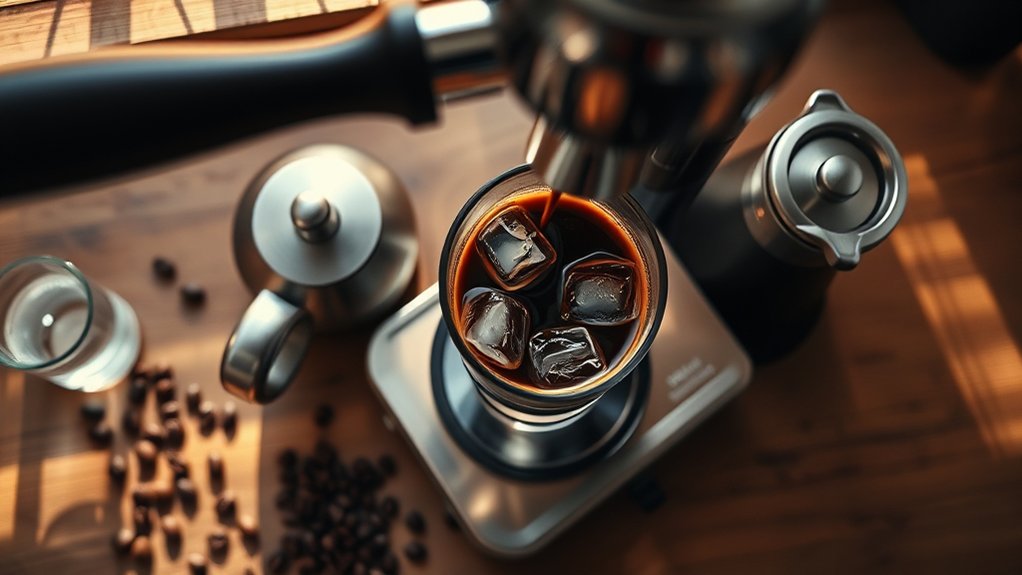 chill espresso dilute enjoy