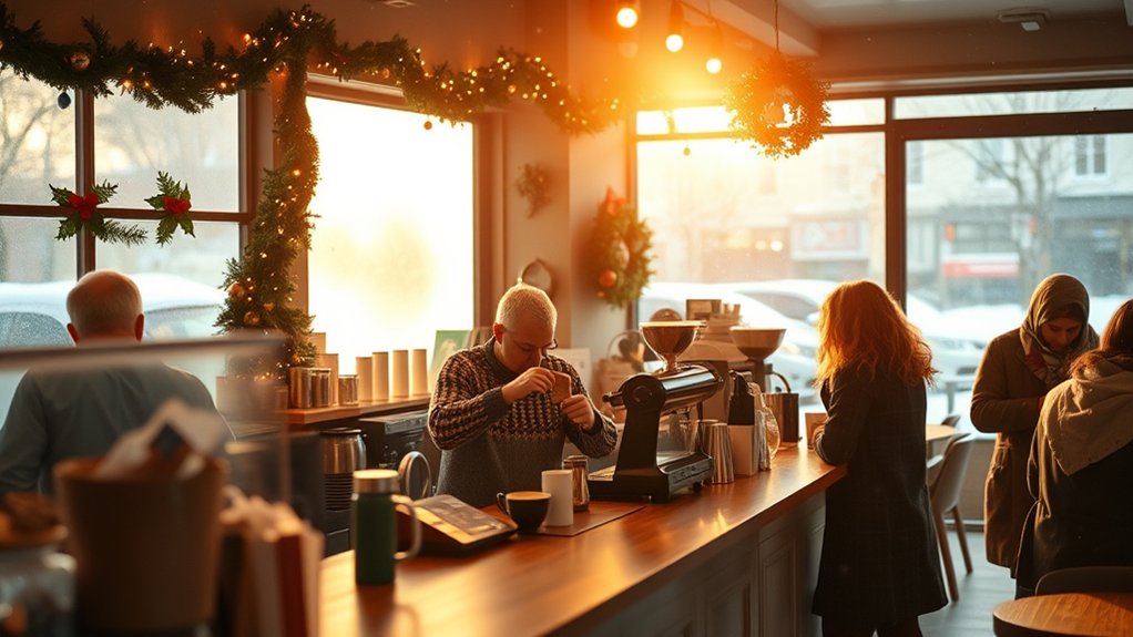 christmas coffee shop hours
