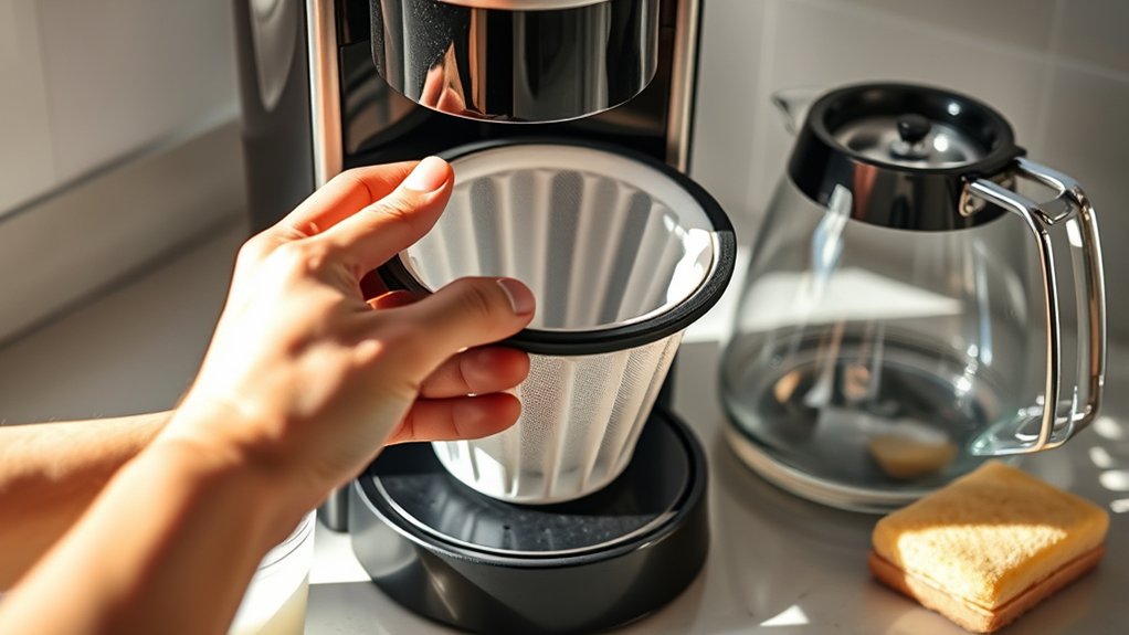 clean coffee pot regularly