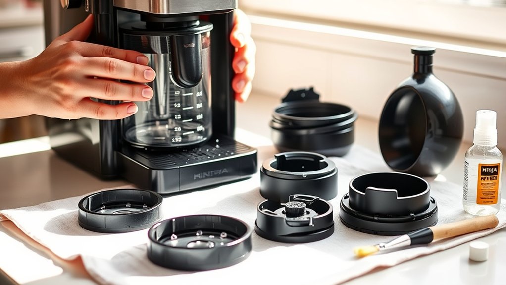cleaning and maintaining coffee maker