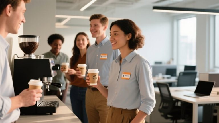 coffee badge workplace recognition