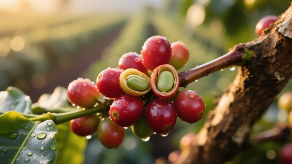coffee beans are fruits