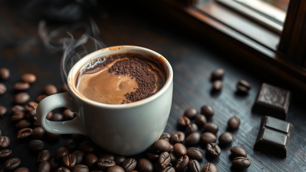 coffee beans influence mocha flavor