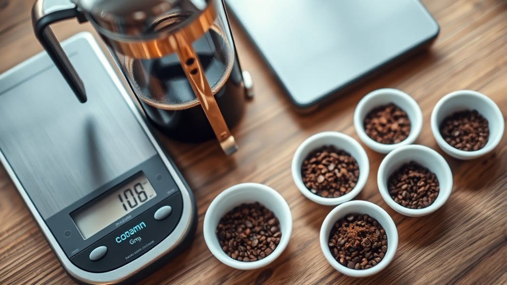 coffee grams per press