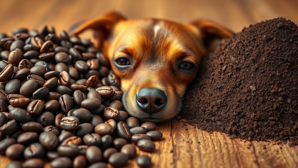 coffee grounds are toxic