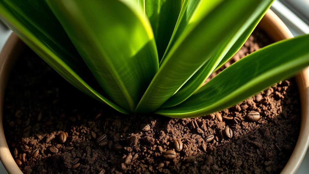 coffee grounds boost soil health