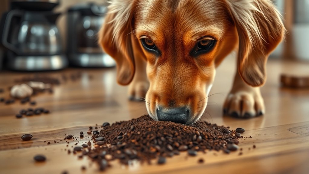 coffee grounds contain toxic caffeine