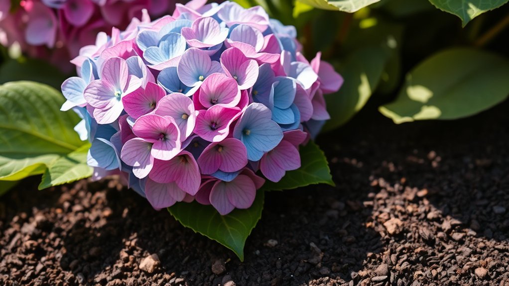 coffee grounds lower soil ph