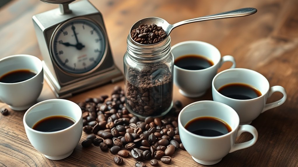 coffee ratio for four
