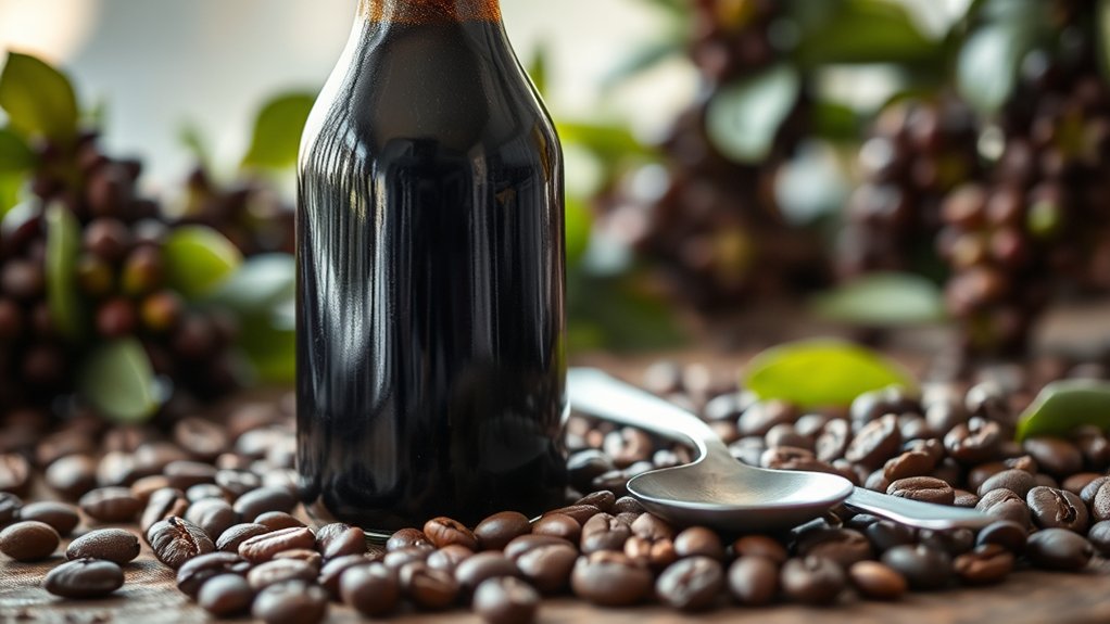 concentrated flavorful coffee essence
