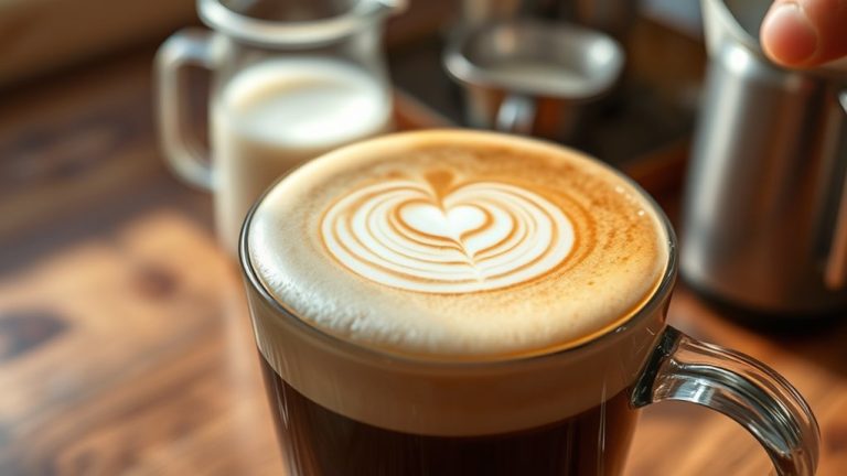creamy frothy coffee topping