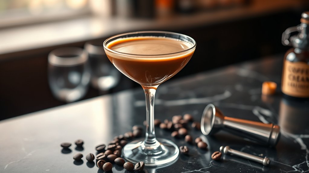 creamy liqueur mild caffeine