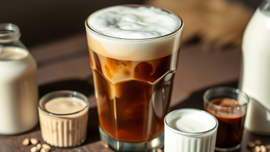 creamy stable milk froth