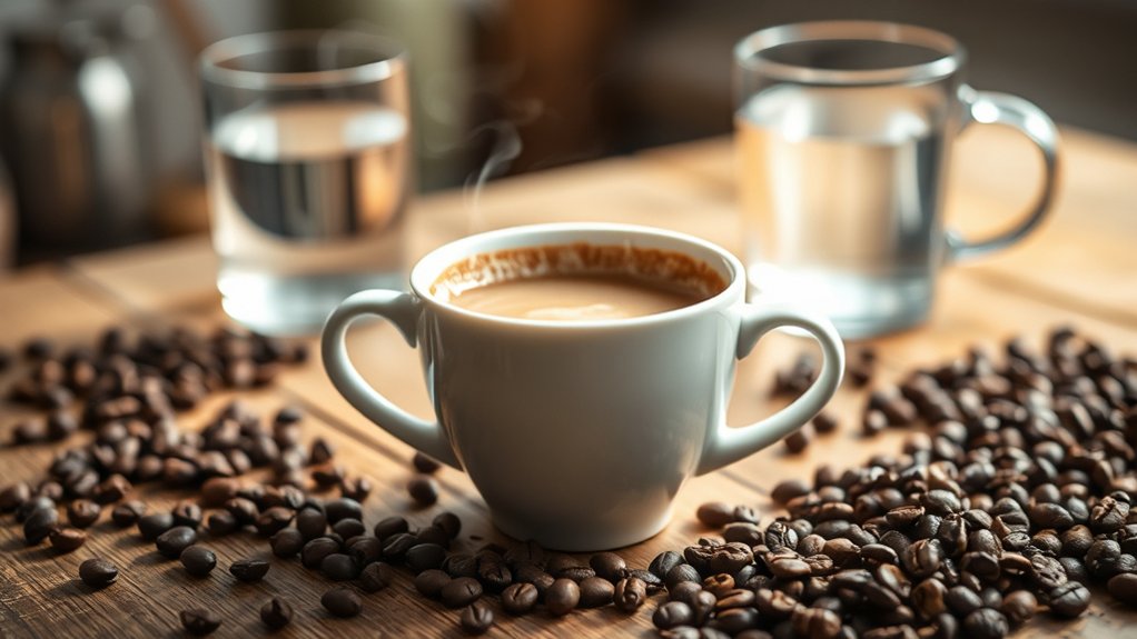 decaf caffeine minimal diuretic
