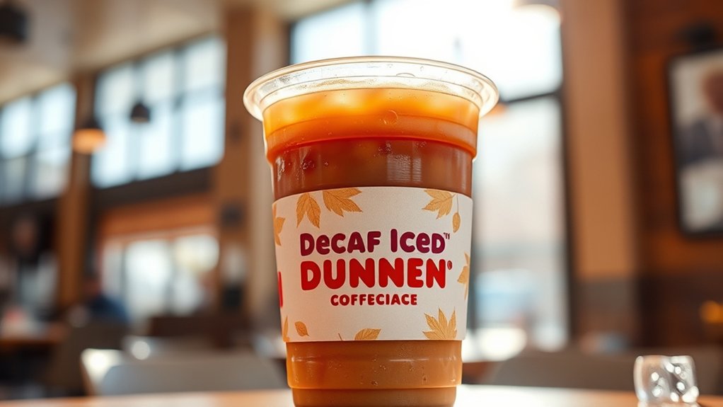 decaf seasonal flavored iced