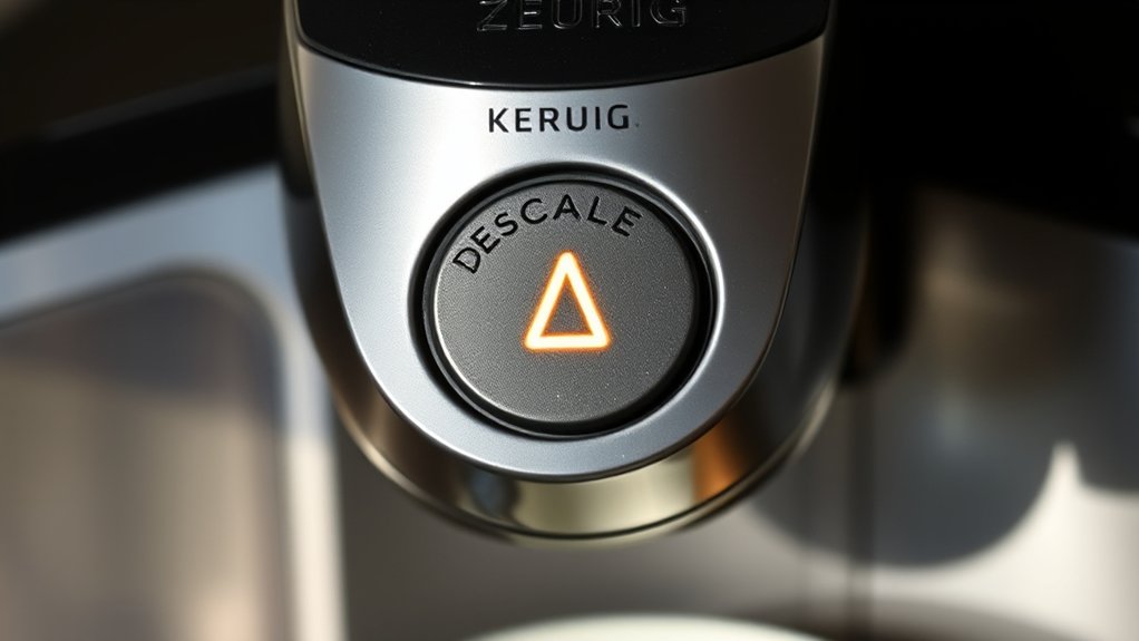 descale light indicates mineral buildup