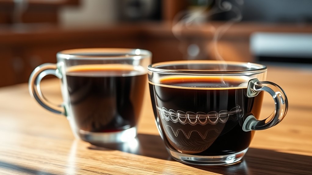 drinking coffee with invisalign