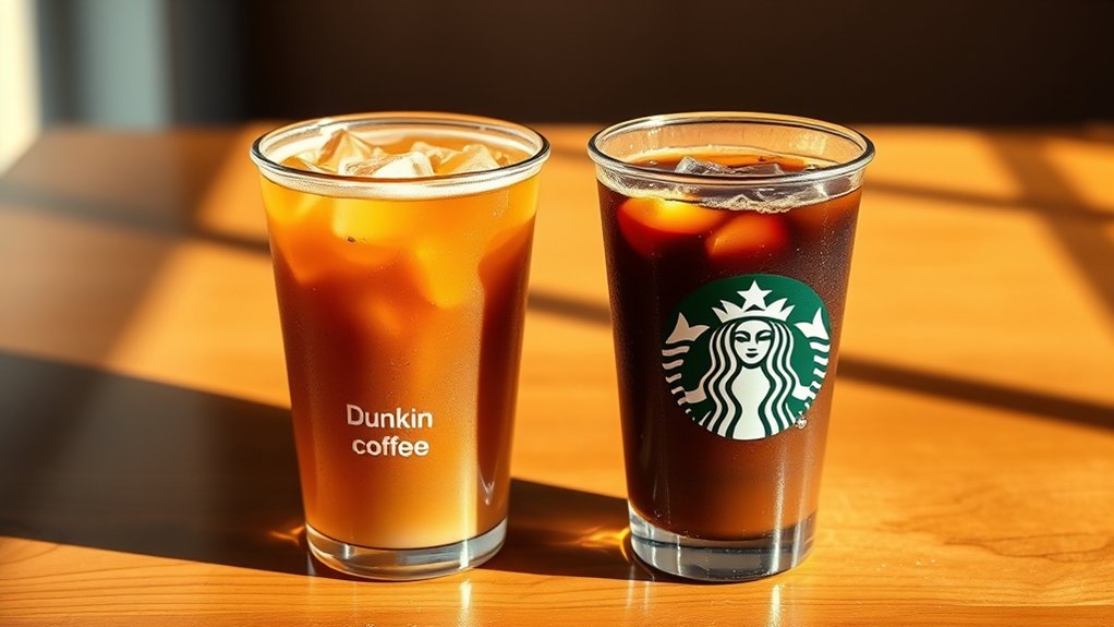 dunkin s larger iced coffee