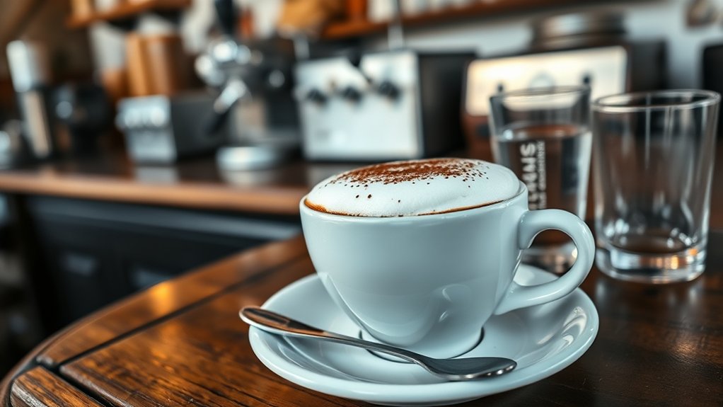 enjoy morning italian cappuccino