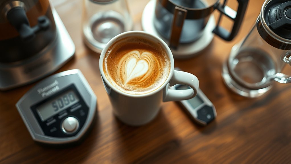 espresso brewing affects caffeine