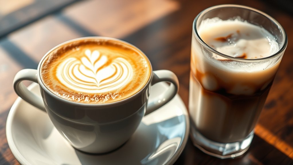 espresso steamed milk foam