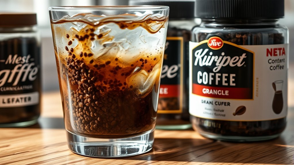freeze dried fast dissolving coffee
