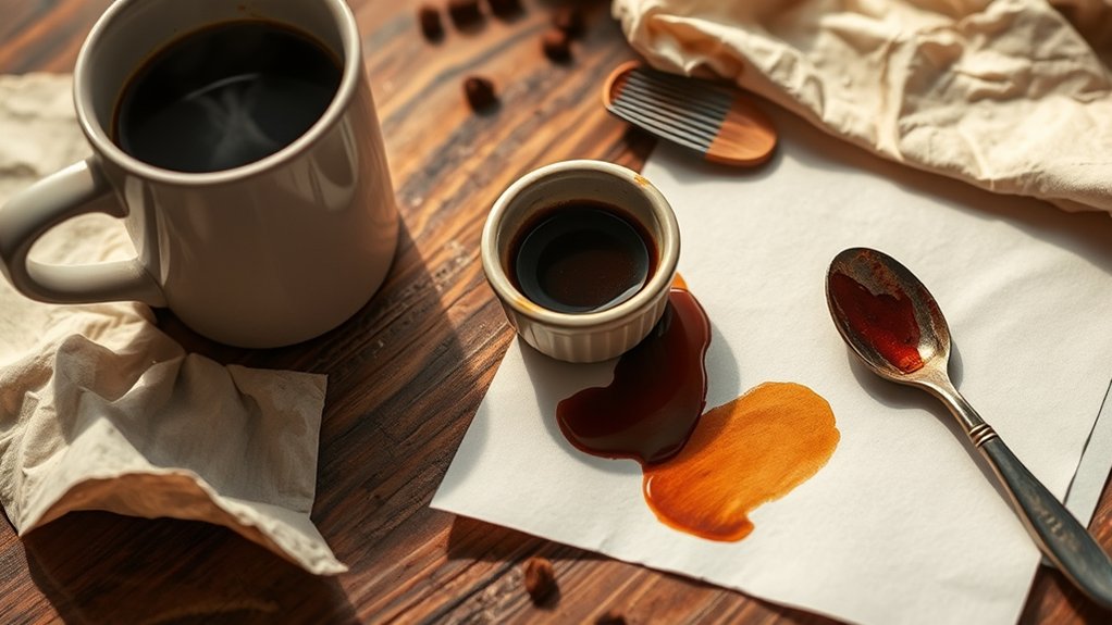 gather materials before staining
