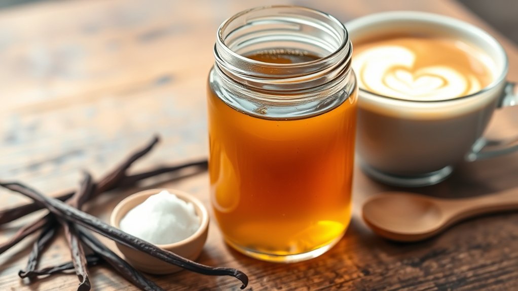 homemade vanilla coffee syrup