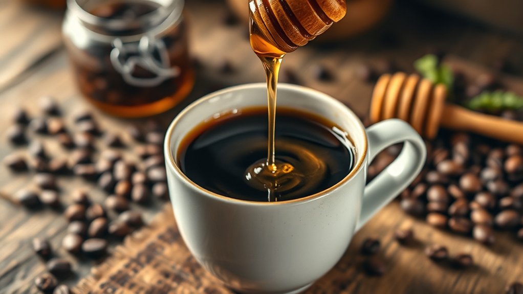 honey enhances coffee aroma