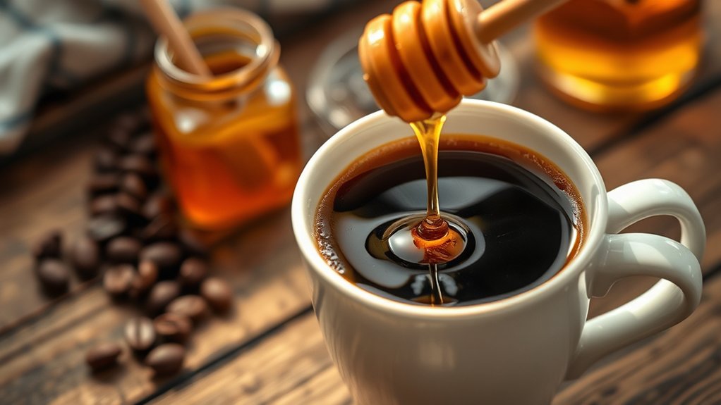 honey enhances coffee health