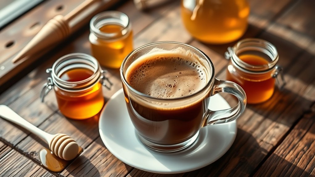 honey flavor enhances coffee