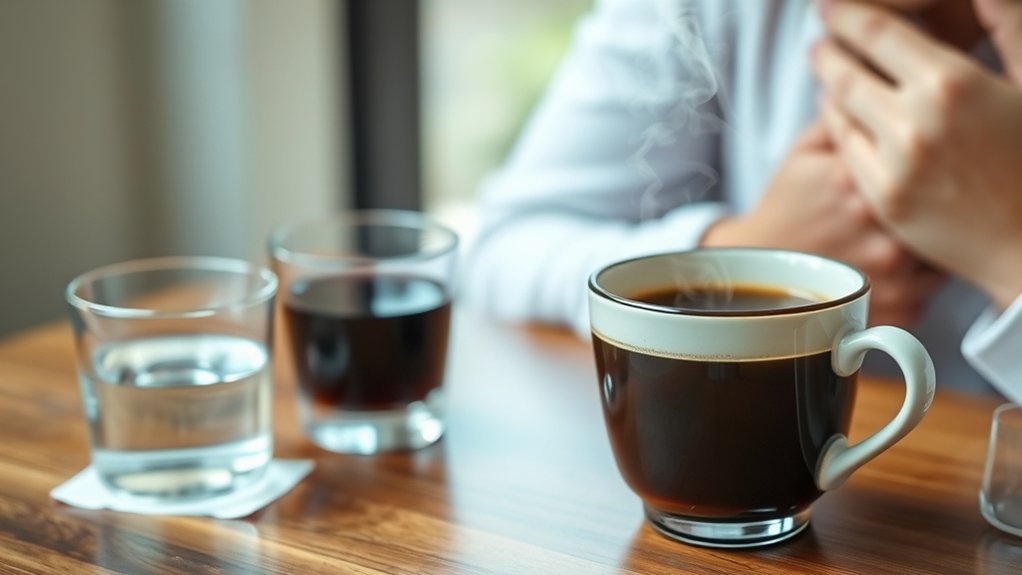 hot coffee disrupts blood clots