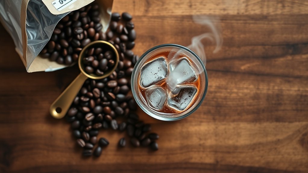 iced americano coffee selection