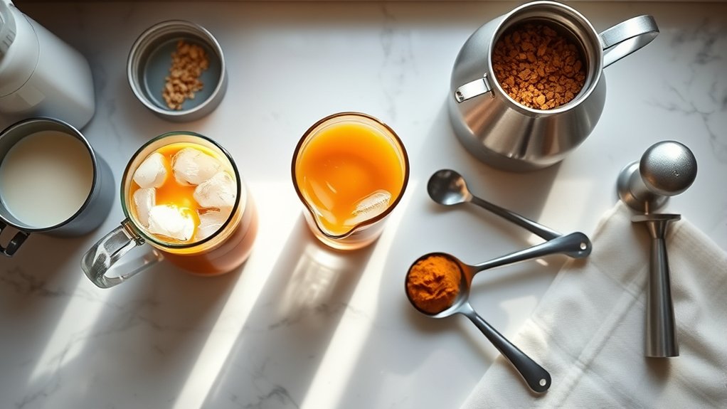 iced caramel latte essentials
