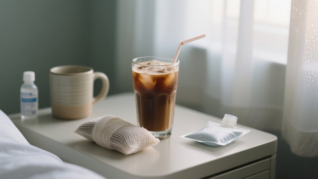 iced coffee after extraction